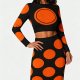 Women's Spring Polka Dot Print Retro Suit Base Layer